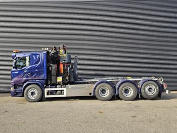 Scania G490 8x4*4 / PALFINGER CRANE + HOOKLIFT